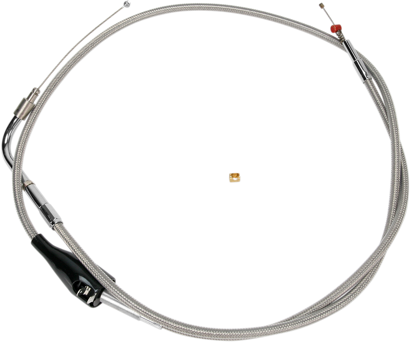 Stainless Steel Idle Cable - Cruise - +6" - '02-'06 FLH
