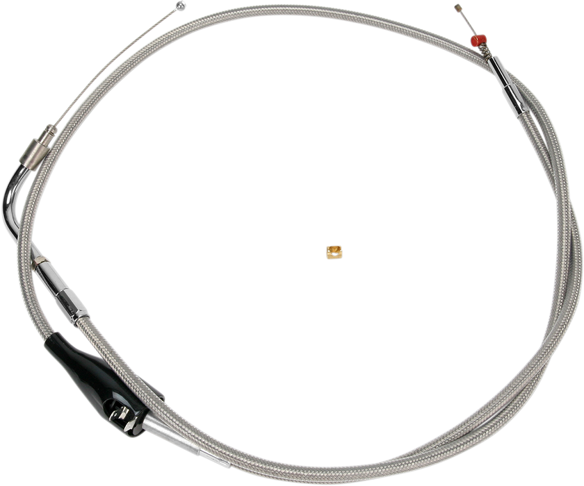 Stainless Steel Idle Cable - Cruise - +6" - '02-'06 FLH
