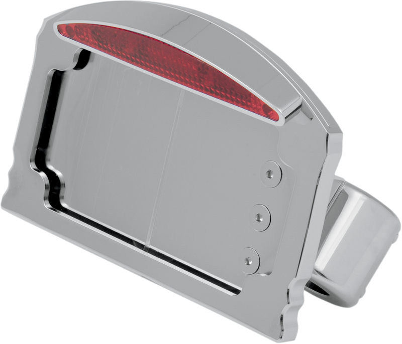 LED Taillight/License Plate Mount - Half-Moon - Flat