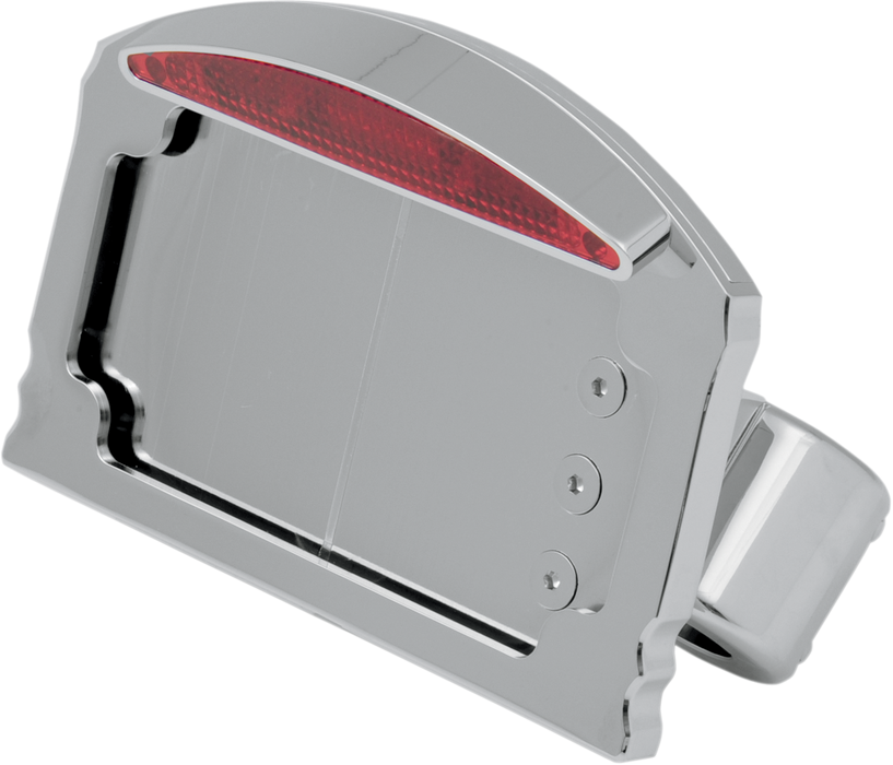 LED Taillight/License Plate Mount - Half-Moon - Flat