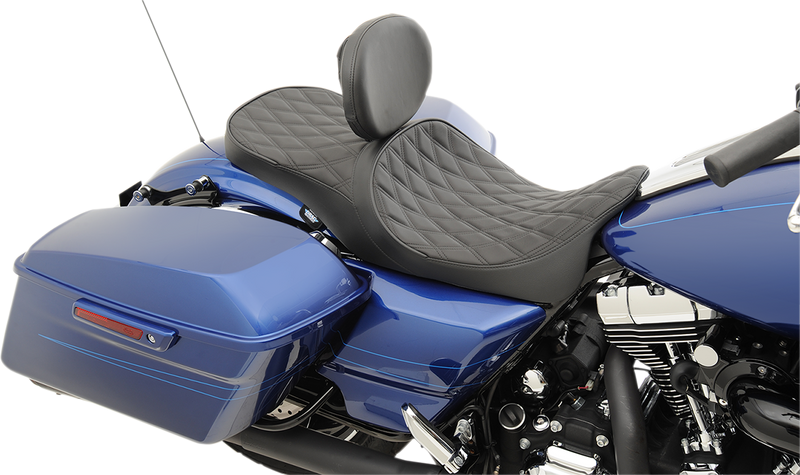 Low Touring Seat - Double Diamond - Driver's Backrest - FL '08-'23