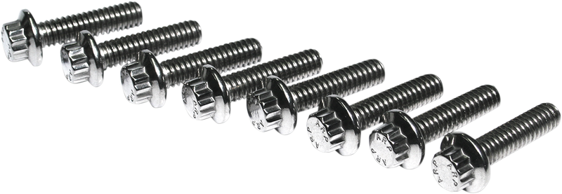 Bolts - Lifter Block - 12-Point/Dress-Up - 8 Pack - Twin Cam