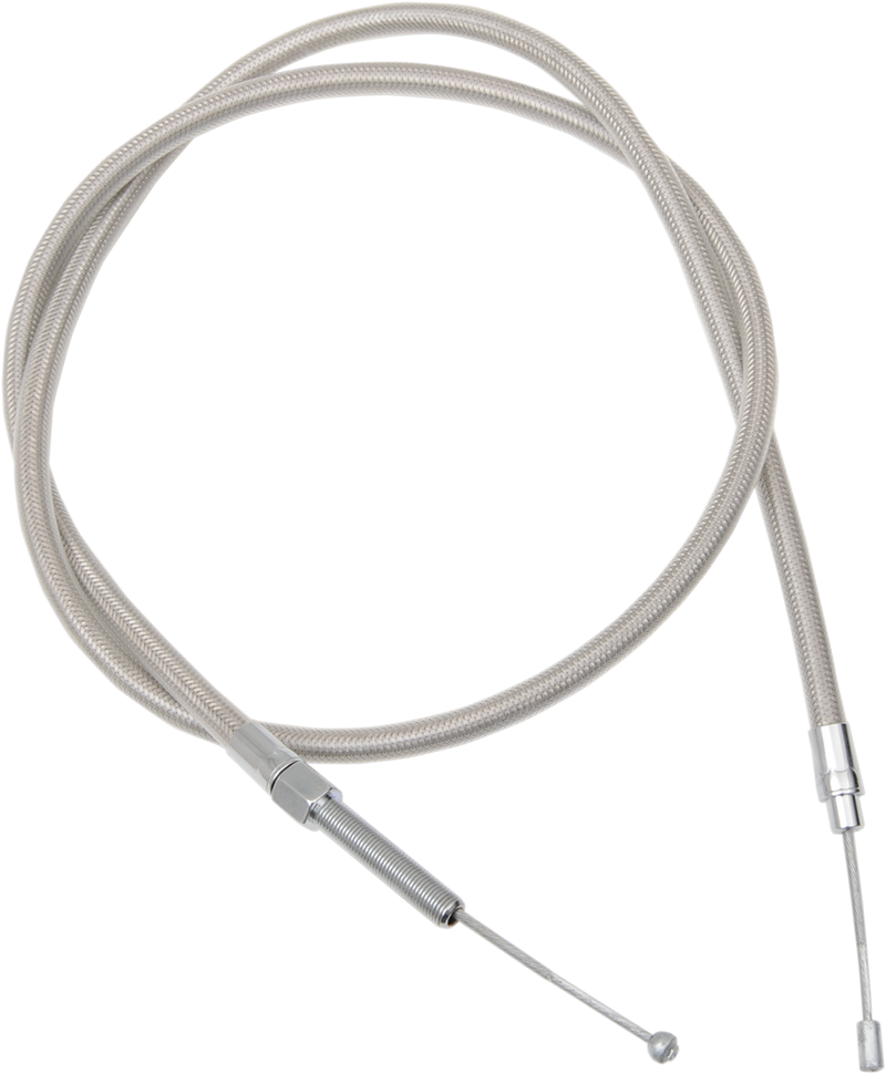 High-Efficiency Braided Stainless Steel Clutch Cable - 55"