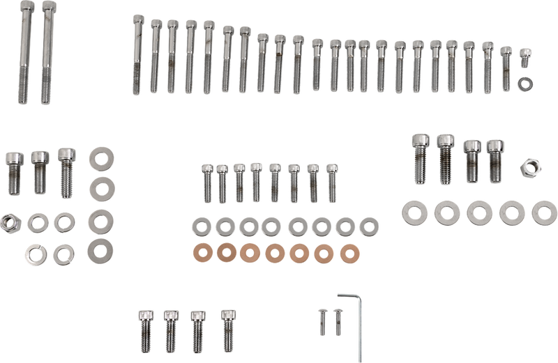 Bolt Kit - Complete Motor - Knurled/Socket-Head - '86-'90 Sportster
