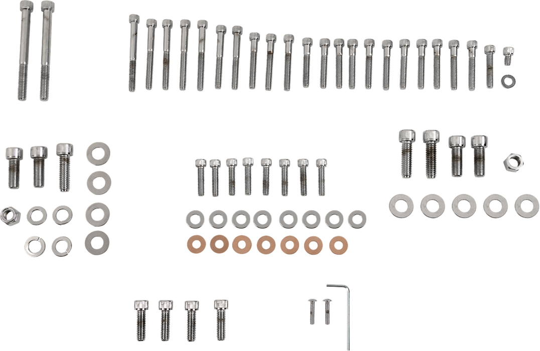 Bolt Kit - Complete Motor - Knurled/Socket-Head - '86-'90 Sportster