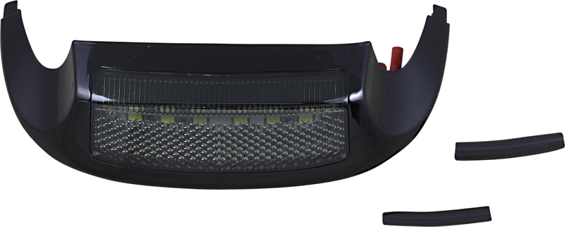 LED Front Fender Tip - White LED/Smoke Lens - Black