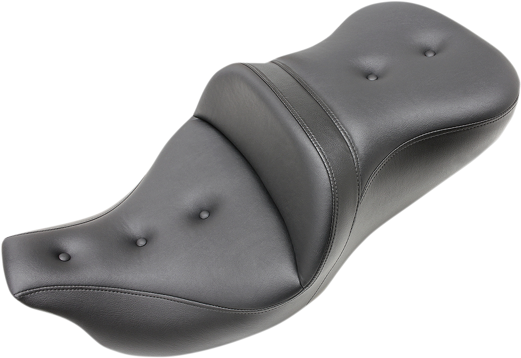 Roadsofa™ Seat - Heated - Pillow Top - without Backrest - Black - FLH/FLT '09-'24