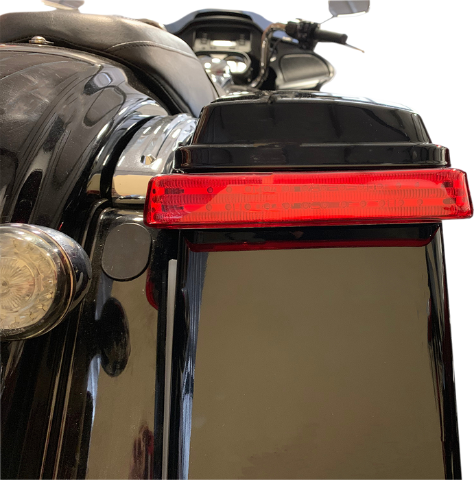 Saddlebag LED Lights - Sequential - Chrome/Red