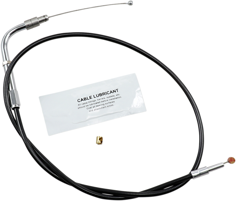 Black Vinyl Throttle Cable - 28" Length