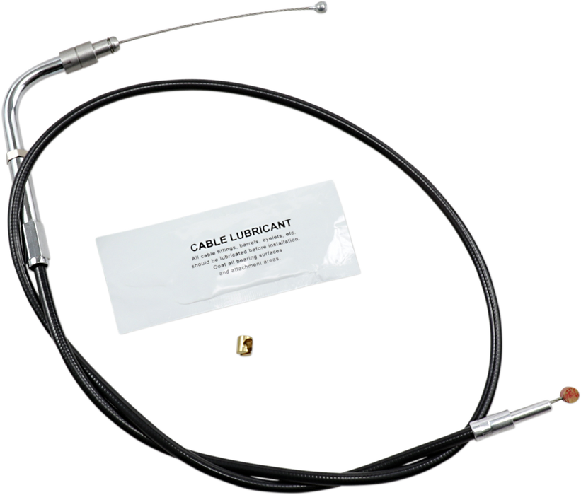 Black Vinyl Throttle Cable - 28" Length