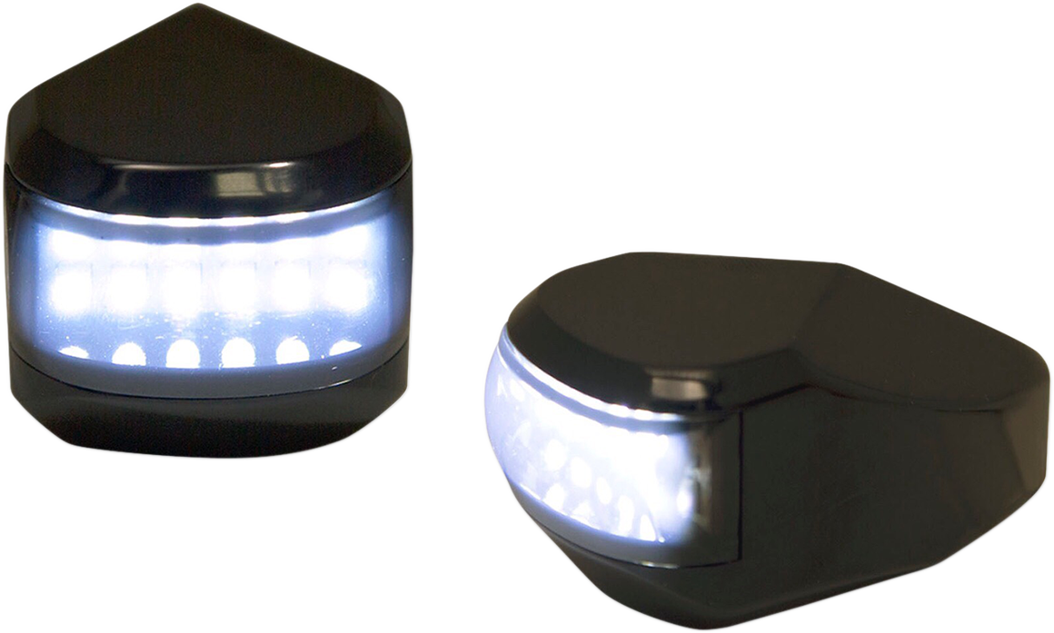 LED Driving/Turn Signal Light - Black - Smoke Lens