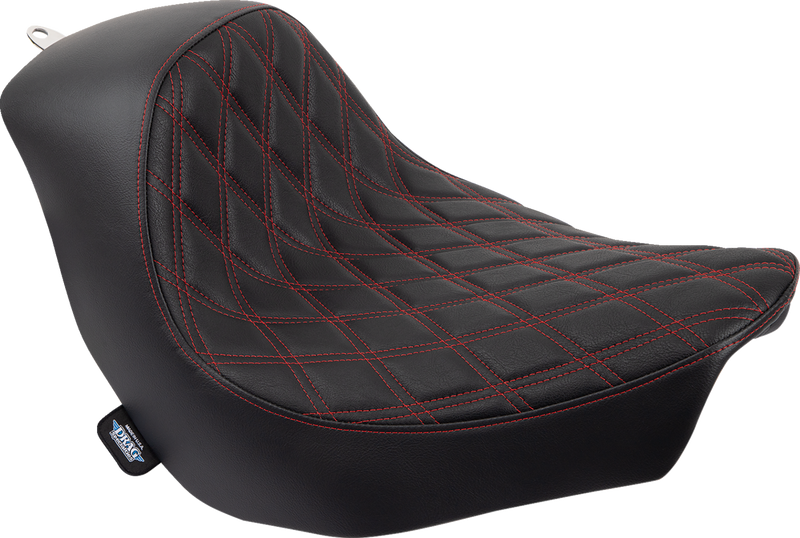 Solo Seat - Double Diamond - Red Stitching - FL/FX '18-'23