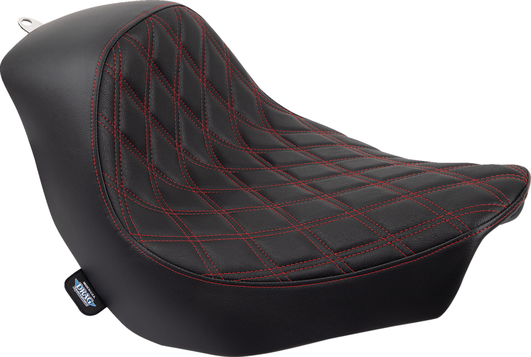Solo Seat - Double Diamond - Red Stitching - FL/FX '18-'23