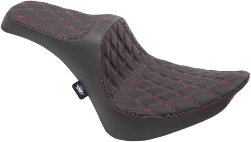 Predator III Seat - Double Diamond - Red Stitching - FXST/FLST '84-'99