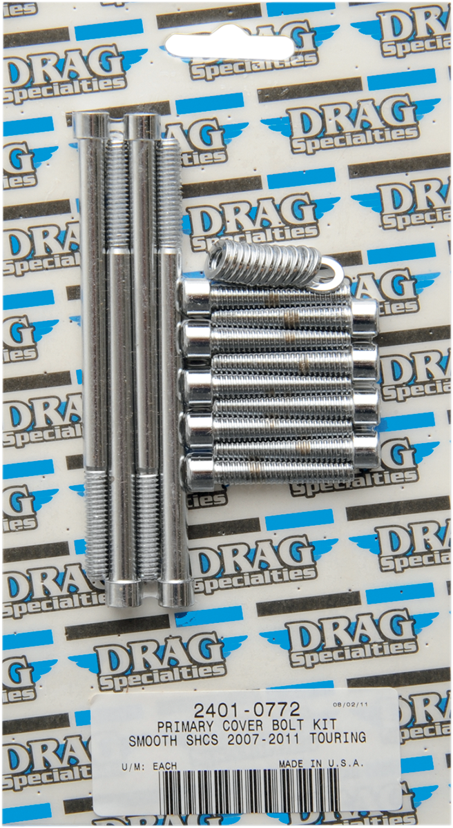 Bolt Kit - Primary Cover - Smooth - Chrome - Touring