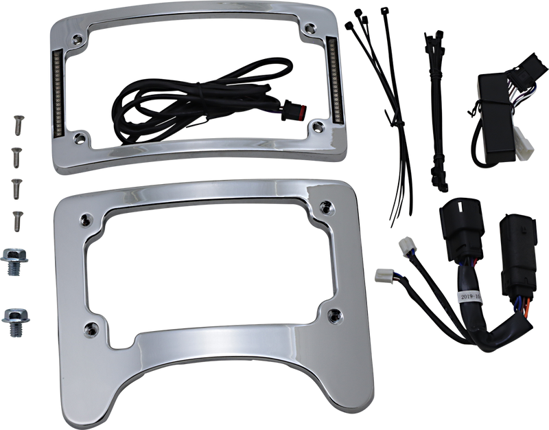 License Plate Frame/Turn Signal Eliminator - Chrome