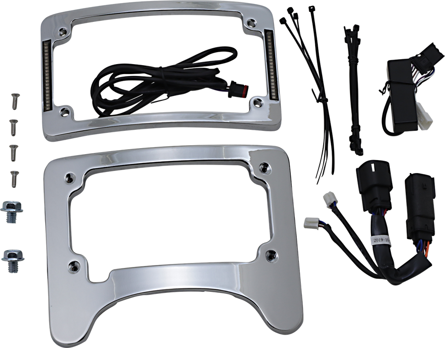 License Plate Frame/Turn Signal Eliminator - Chrome