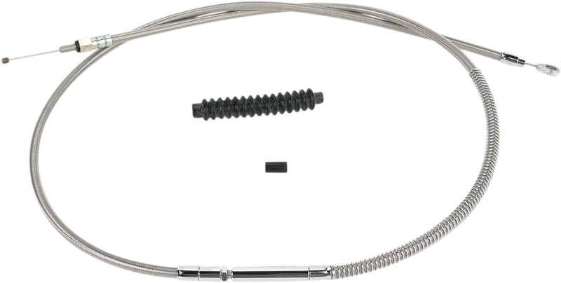 High-Efficiency Stainless Steel Clutch Cable for Harley-Davidson - +6" - '87-'99