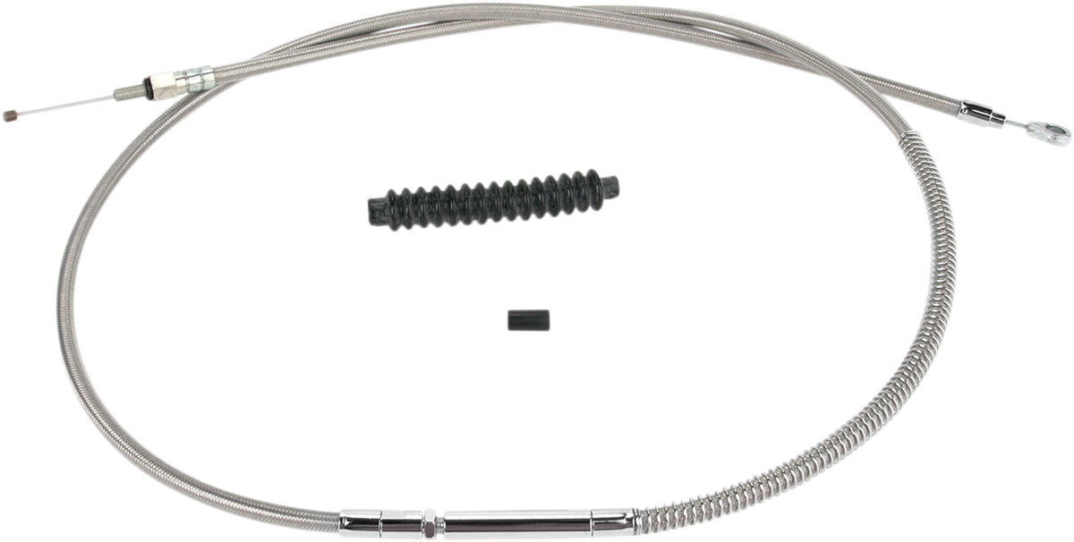 High-Efficiency Stainless Steel Clutch Cable for Harley-Davidson - +6" - '87-'99