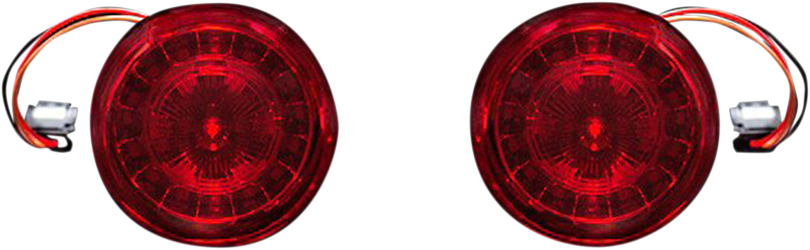Rear Turn Signal Insert - JAE Bases - Red