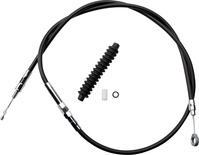 High-Efficiency Black Vinyl Clutch Cable - 57-11/16"
