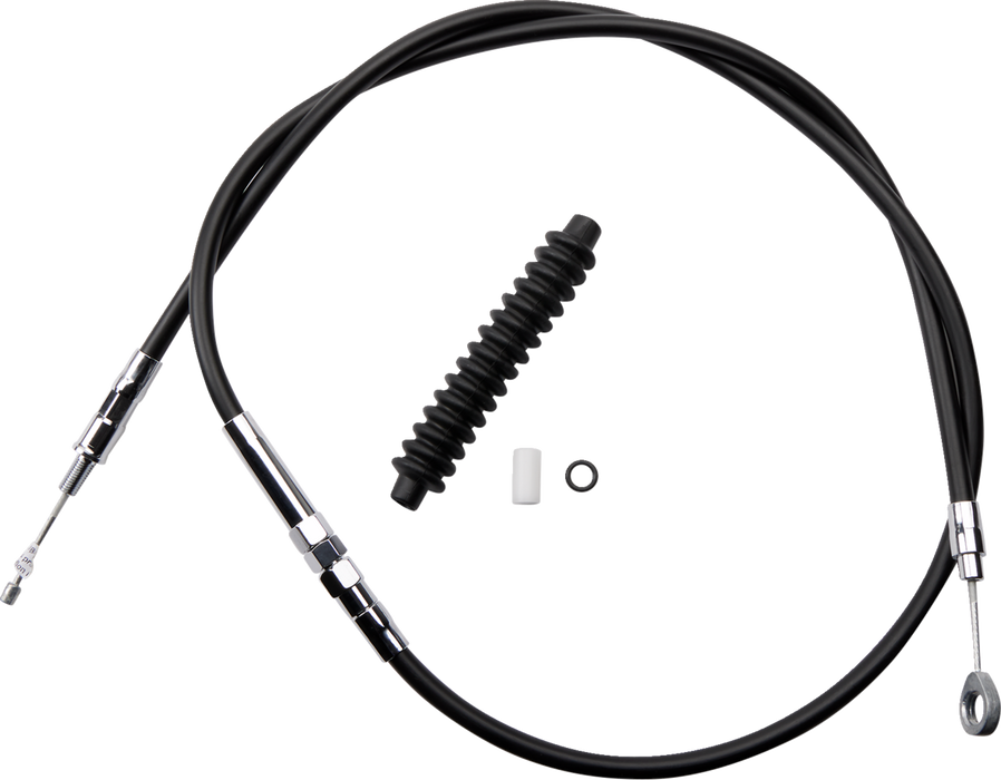 High-Efficiency Black Vinyl Clutch Cable - 57-11/16"