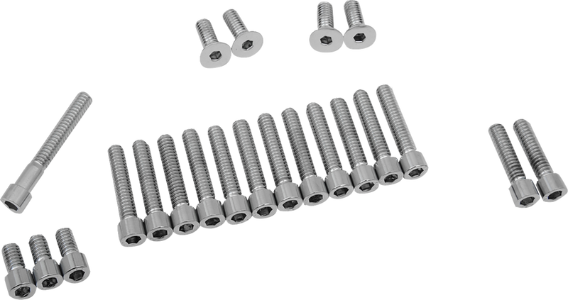 Bolt Set - Cam/Primary/Inspection/Derby Cover - Smooth - '70-'84 Harley-Davidson