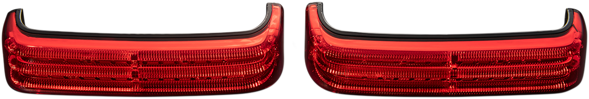 Saddlebag LED Lights - Sequential - Black/Red