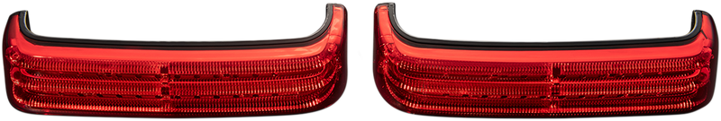 Saddlebag LED Lights - Sequential - Black/Red