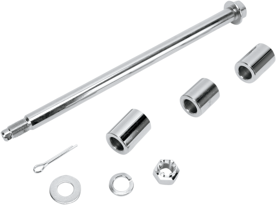 Axle Kit - Rear - Chrome - '77-'99 Sportster
