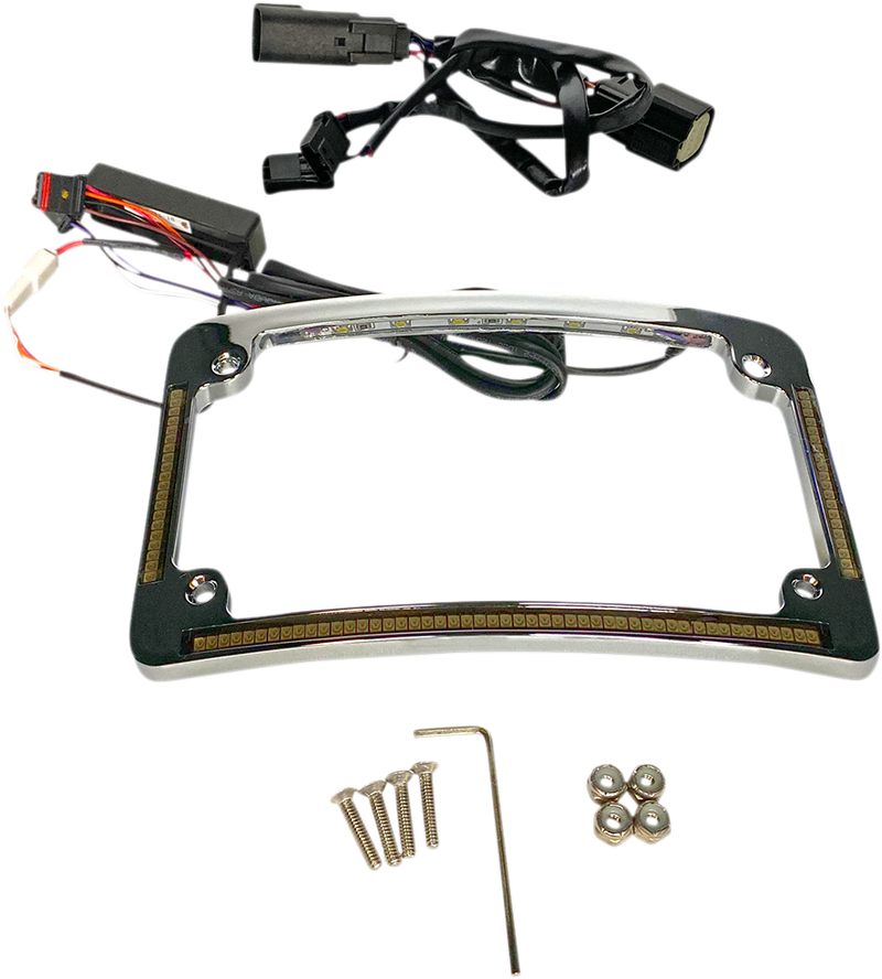 Radius License Plate Frame - Chrome