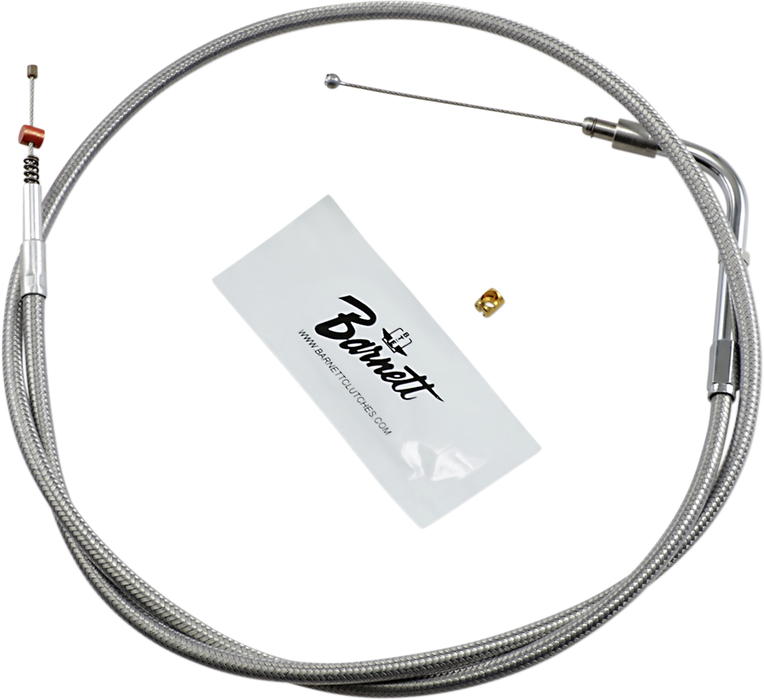 Stainless Steel Idle Cable - +6" - '01-'15 Softail