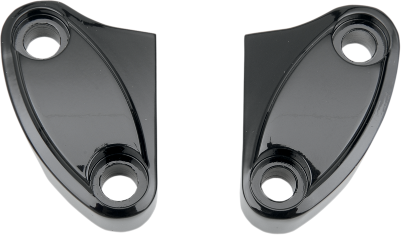 Handlebar Riser Clamp - Two-Piece - Black