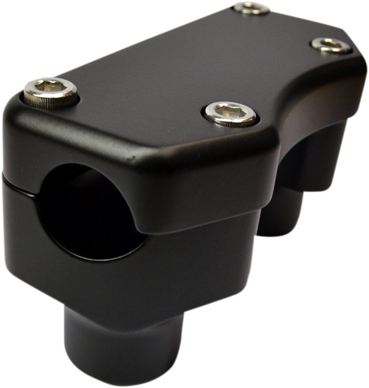 Handlebar Riser & Top Clamp Kit - 1-1/2" - Buffalo - Flat Black