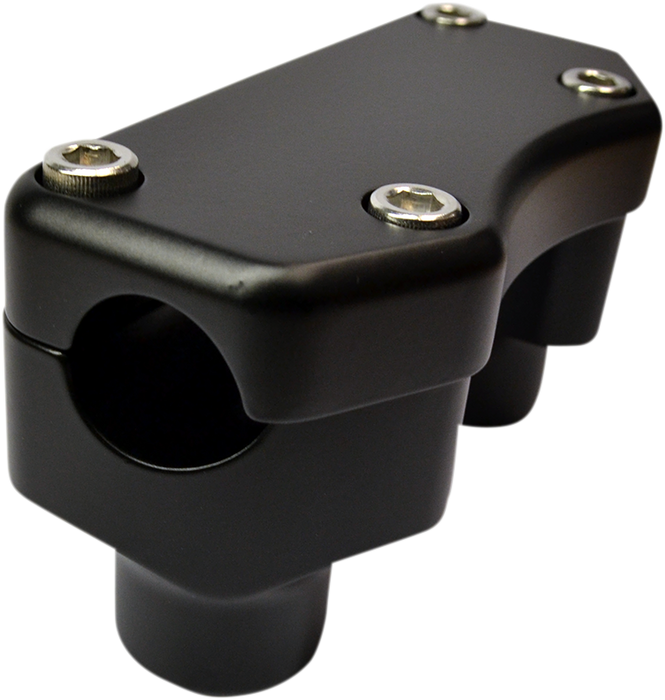 Handlebar Riser & Top Clamp Kit - 1-1/2" - Buffalo - Flat Black
