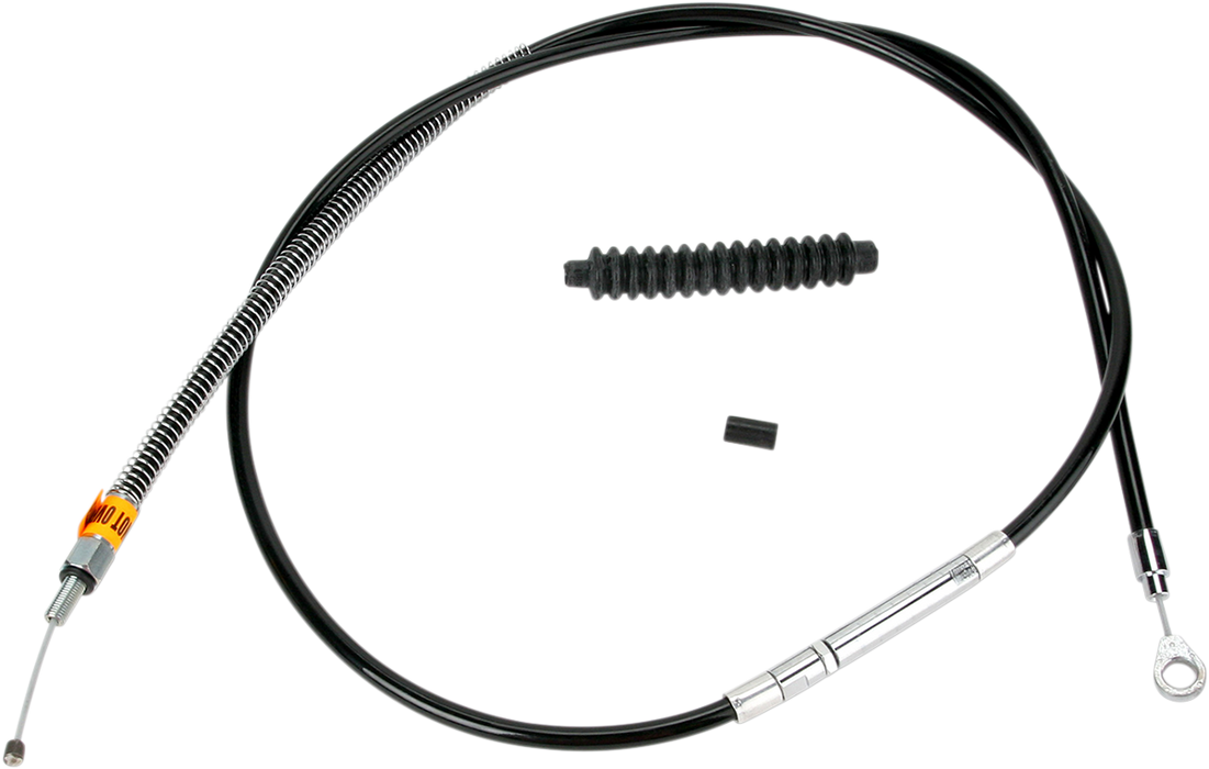 High-Efficiency Black Vinyl Clutch Cable - +6" Size