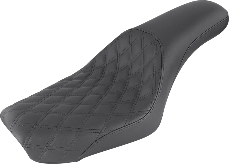 Profiler Seat - Front Lattice/Rear Smooth - Black - FXDWG '04-'05