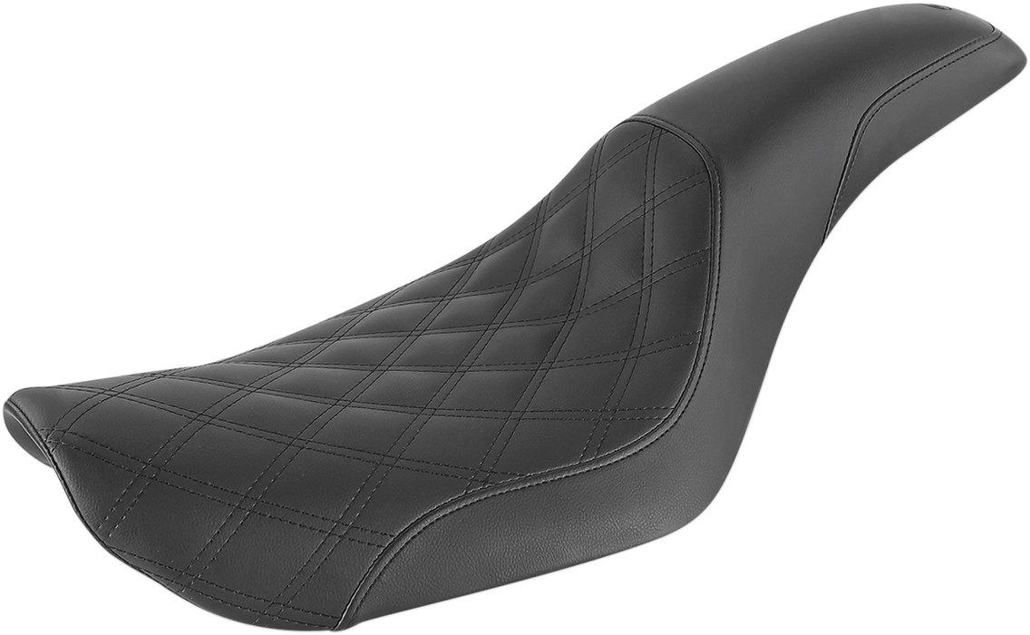 Profiler Seat - Front Lattice/Rear Smooth - Black - FXD '96-'03
