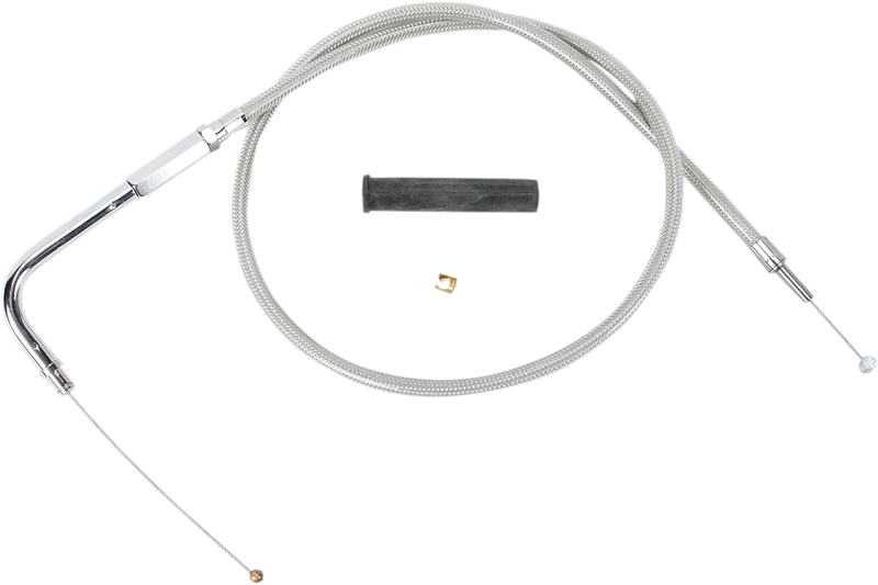 Stainless Braided Throttle Cable - 36-3/4"