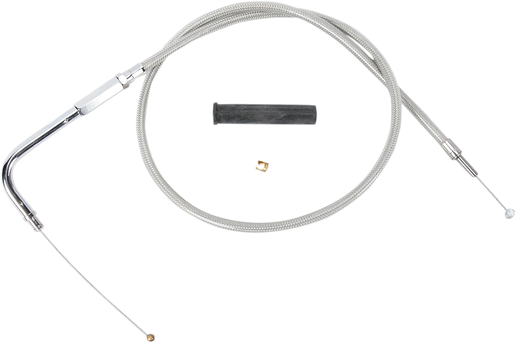 Stainless Braided Throttle Cable - 36-3/4"