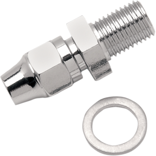 Brake Line Fitting - 3/8-24 - Straight