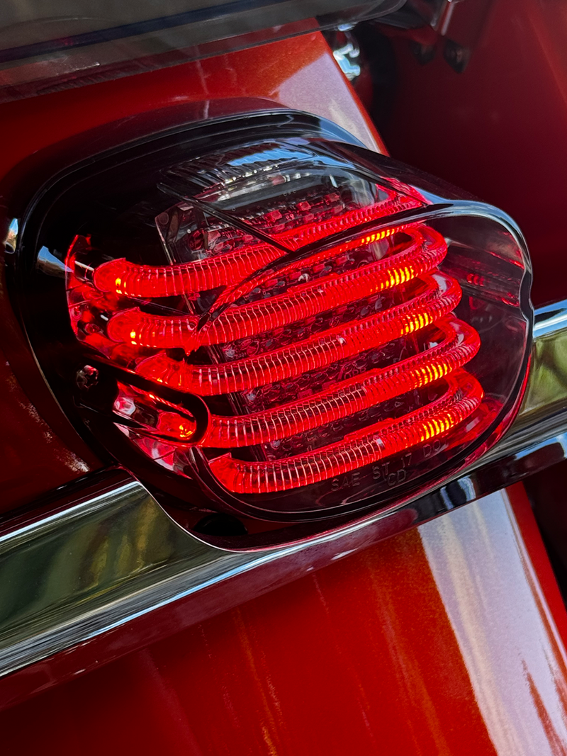 Taillight - with License Plate Illumination Window - Smoke