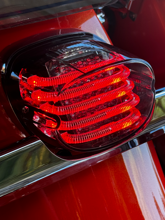 Taillight - with License Plate Illumination Window - Smoke