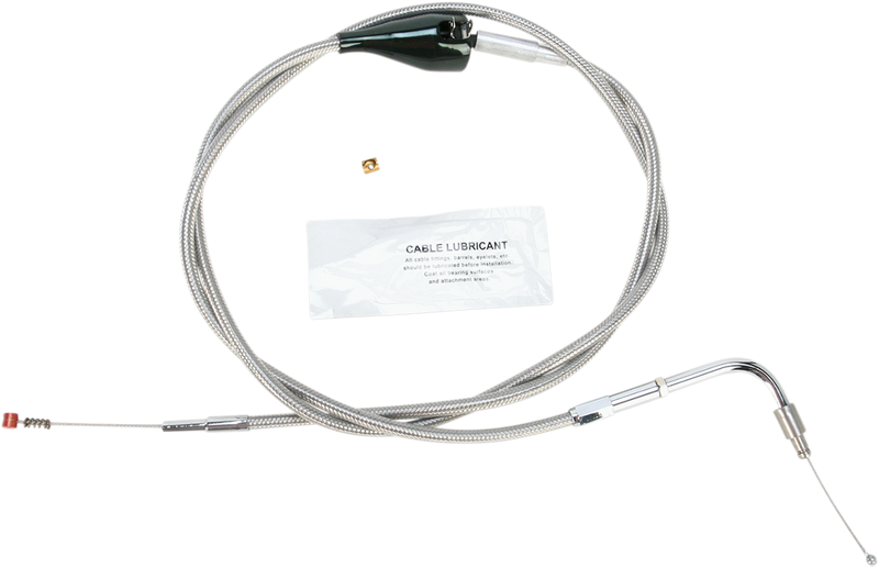 Stainless Steel Idle Cable - +10" - '02-'06 FLH