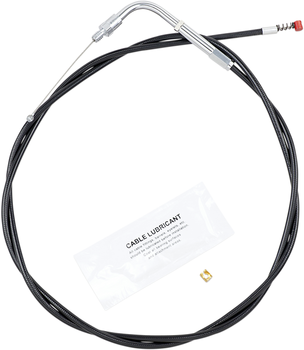 Black Vinyl Idle Cable - +6" Size - 50" Length