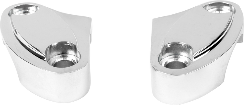 Handlebar Riser Clamp - Two-Piece - Chrome