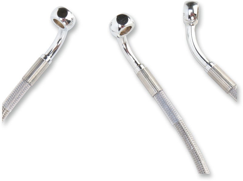 Brake Line - Front - +4" - Touring - Stainless Steel
