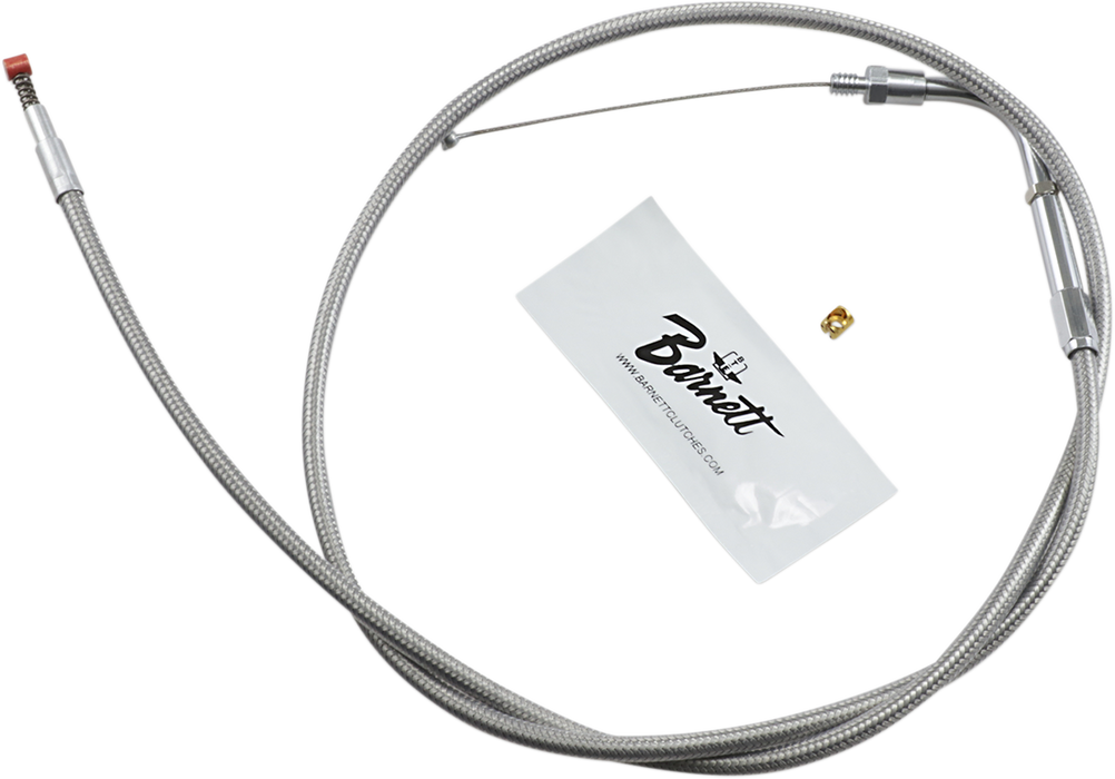 Stainless Steel Idle Cable - +6" - Dyna/FXR/Softail