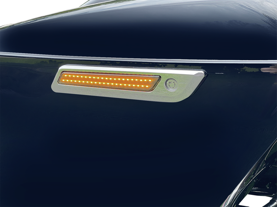Latch Light - Saddlebag - Dual Color - Smoke - Chrome