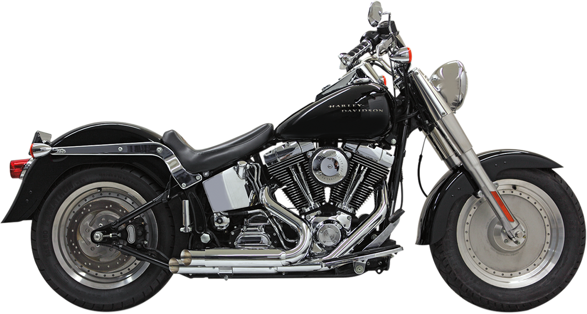 Pro Street Exhaust - Chrome - Turn Out - '86-'17 Softail